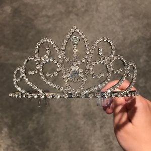 NWT Crystal Silver Princess Tiara Crown